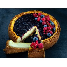 Cheesecake quarq cu fructe de pădure